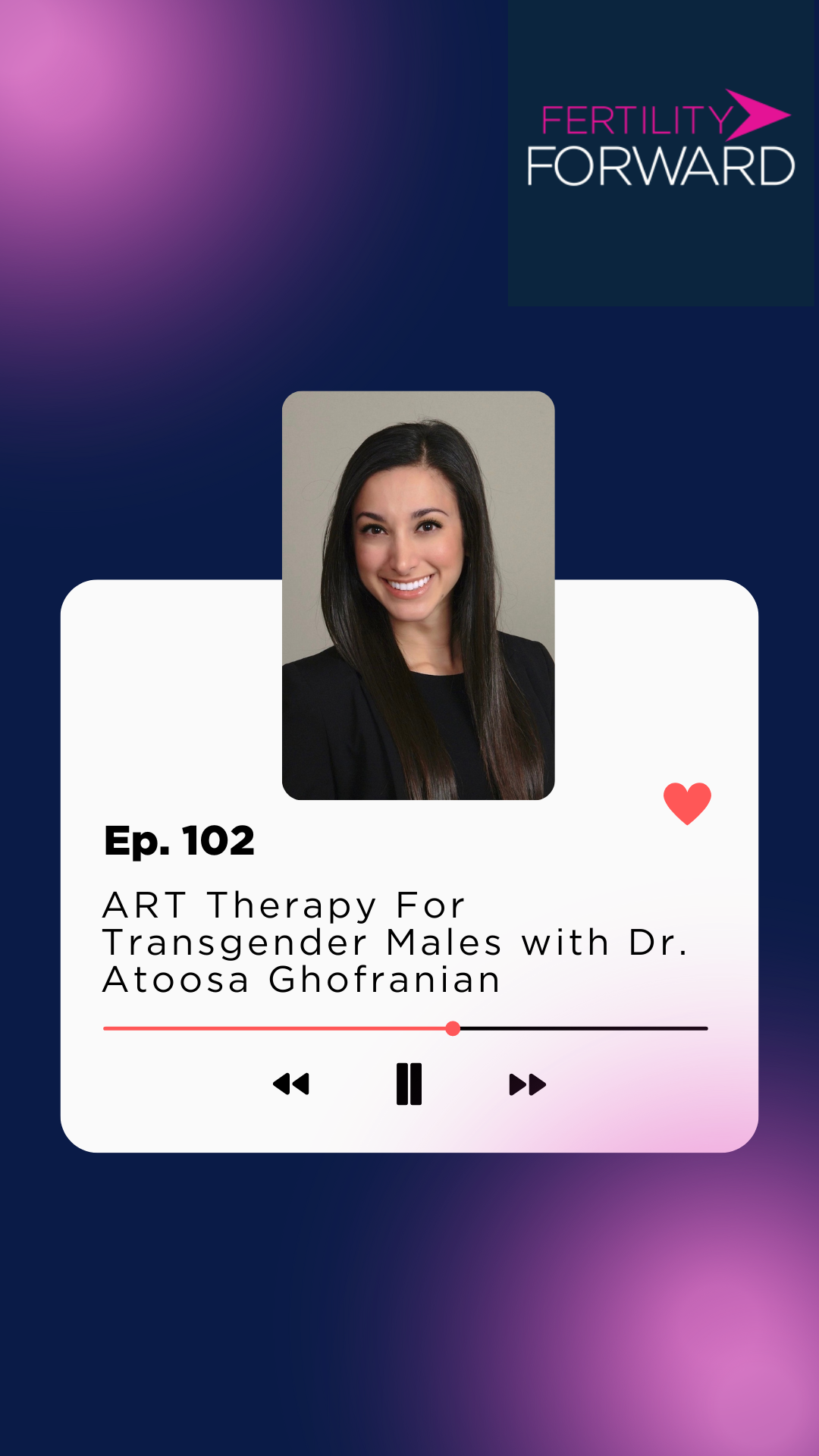 Ep 102: ART Therapy For Transgender Males with Dr. Atoosa Ghofranian