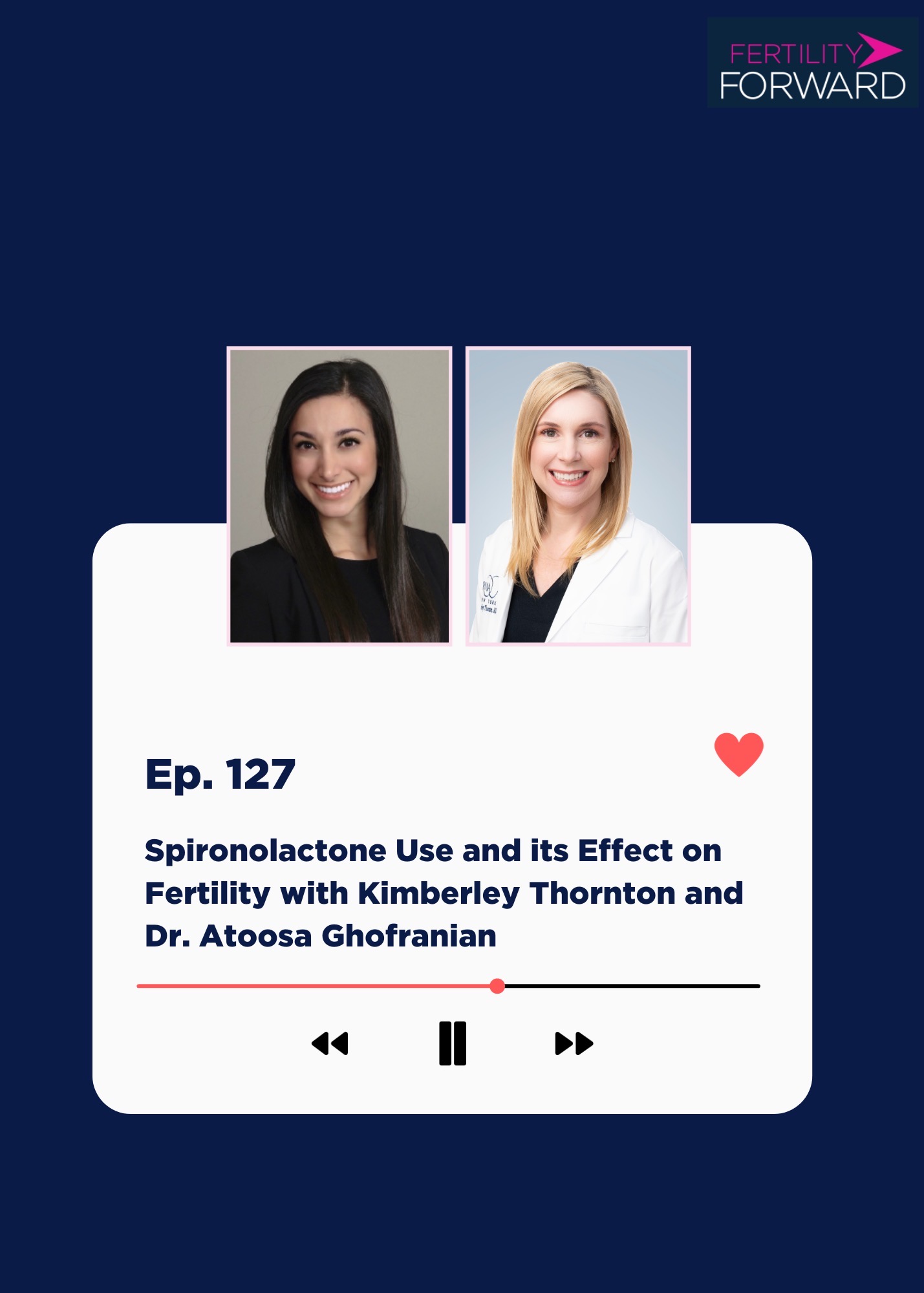 Ep 127: Spironolactone Use and its Effect on Fertility with Dr. Kimberley Thornton & Dr. Atoosa Ghofranian